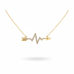 تعليقة ألثيا ذهب عيار 18 بتصميم سهم