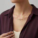 تعليقة ألثيا ذهب عيار 18 بتصميم سهم - Ghamieh