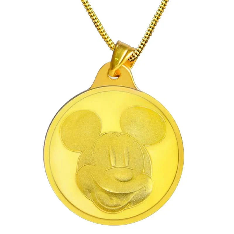 تعليقة ربع جنيه ديزني ميكي ماوس ذهب عيار 24 - Ghamieh