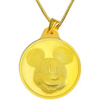 تعليقة ربع جنيه ديزني ميكي ماوس ذهب عيار 24 - Ghamieh