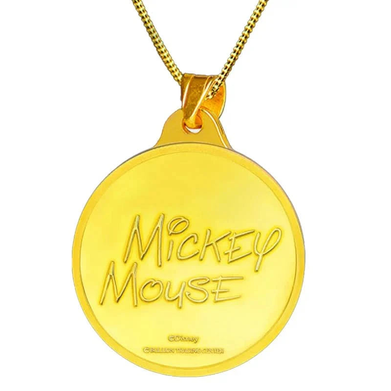 تعليقة ربع جنيه ديزني ميكي ماوس ذهب عيار 24 - Ghamieh
