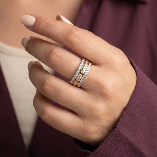 خاتم سونورا ذهب عيار 18 - Ghamieh