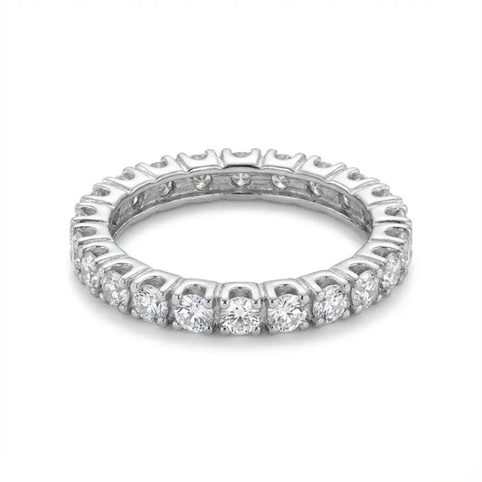 خاتم اوليفيا ذهب عيار 18 بفصوص - Ghamieh