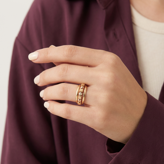 خاتم ذهب عيار 18