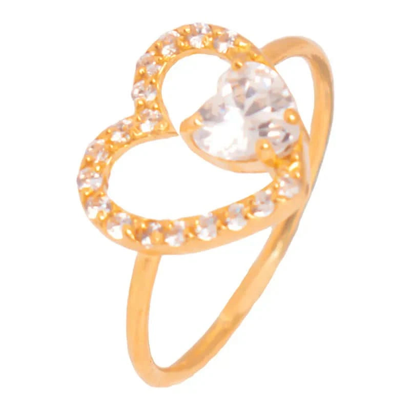 خاتم القلوب البسيطة عيار 18