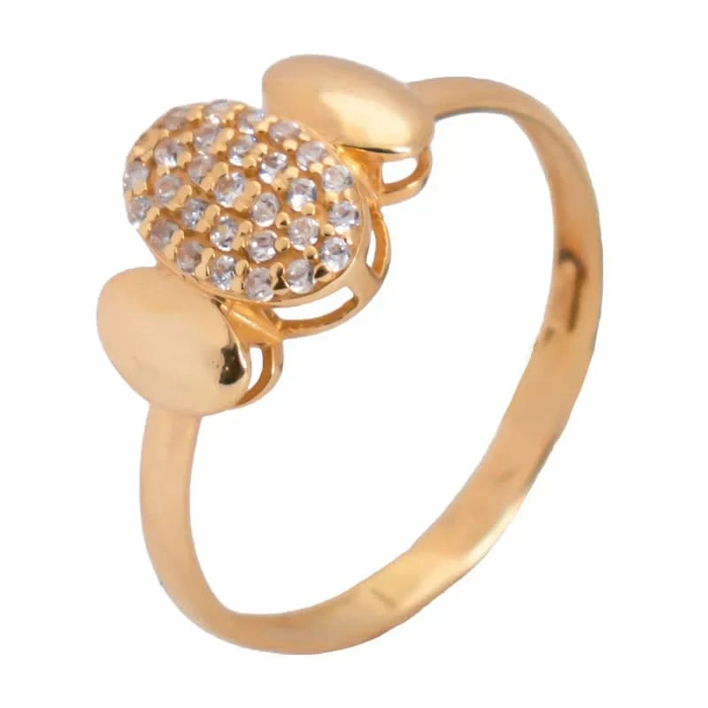 خاتم بيضاوي ذهب عيار  18