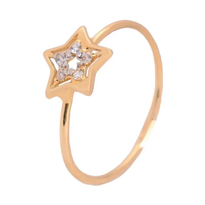 خاتم نجمة ذهب عيار18