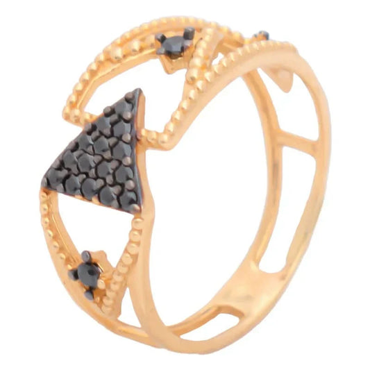 خاتم مثلث ذهب عيار 18