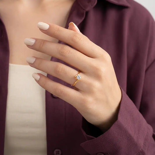 خاتم "فن الاختيار" عيار 18 - Ghamieh