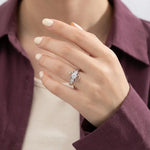 " مكانه عالية "خاتم عيار 18 بفصوص - Ghamieh