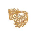 خاتم ذهب عيار 21 بتصميم ورقة شجر - Ghamieh