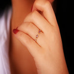 خاتم ذهب نسائي موف من غاميه Online بتصميم أنيق ومتفرد يناسب جميع المناسبات.