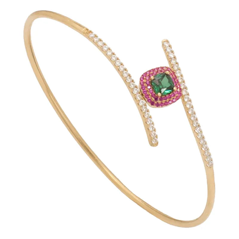 أسورة ذهب عيار 18 ملونه