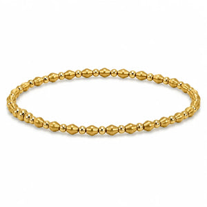 18k Gold Bracelet With Laser Core
