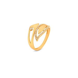 18K Gold Ring with Ambition Power Design