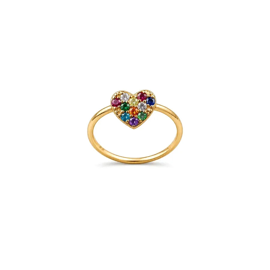 18K Gold Ring with Forever Small Design