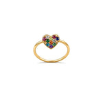 18K Gold Ring with Forever Small Design