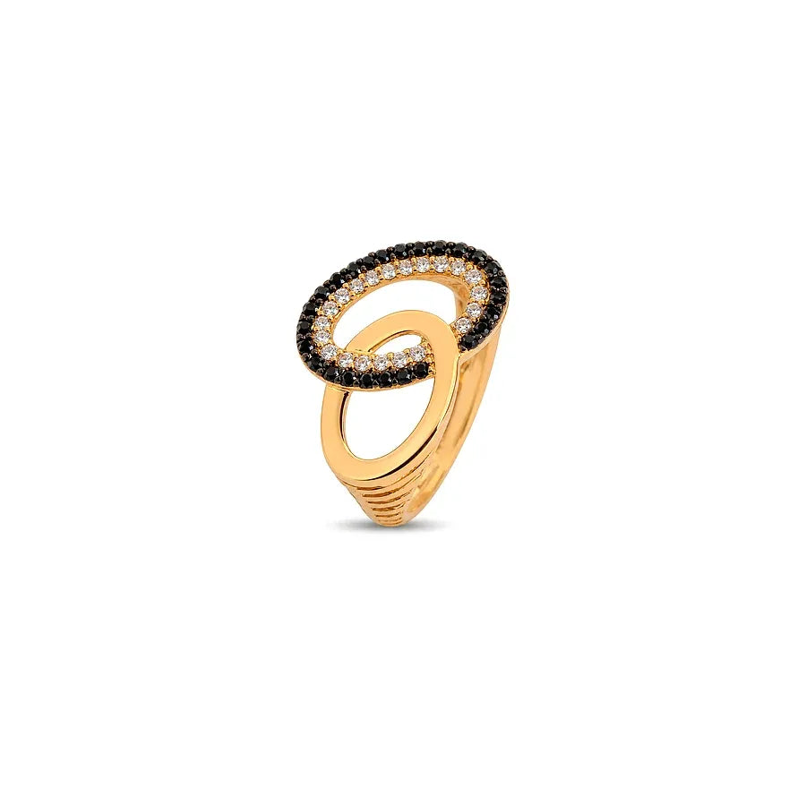 18K Gold Ring with Infinity Design
