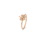 18K Gold Ring with Beautiful Love Flower Design