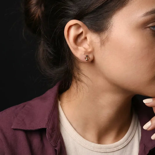 أقراط ذهب عيار 18 “أجراس الفرح” - Ghamieh