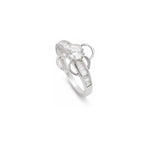 18K White Gold Ring with Premium Prestige Design