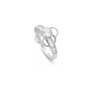 18K White Gold Ring with Premium Prestige Design