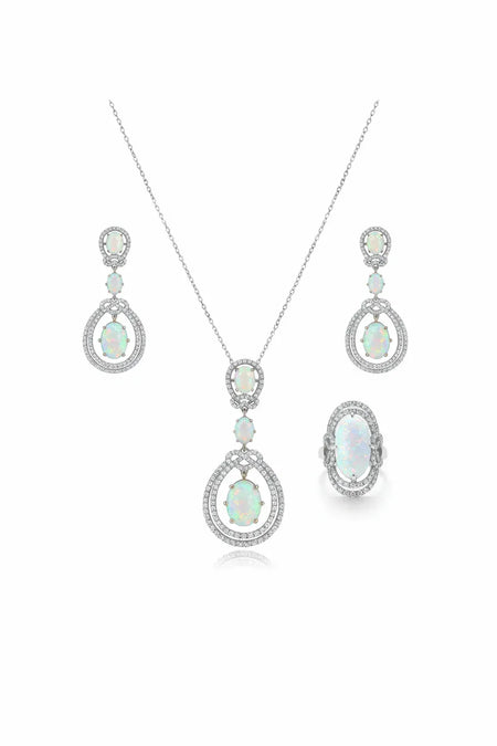 18K White Gold Half Set with Osvaldo Design