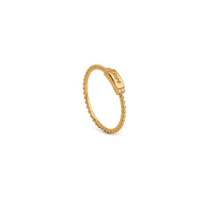 21K Gold Ring with Hope Design