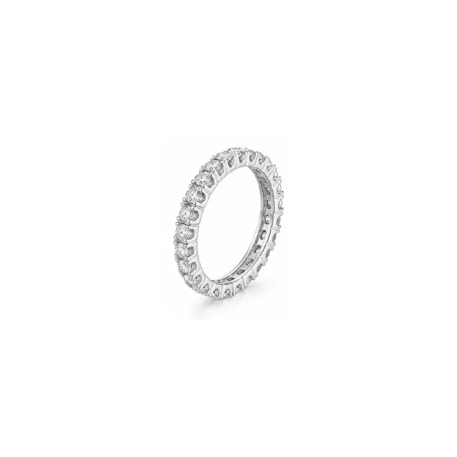 18K White Gold Ring with Olivia Design