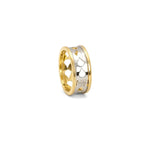 18K Gold Wedding Ring with Cheer Design