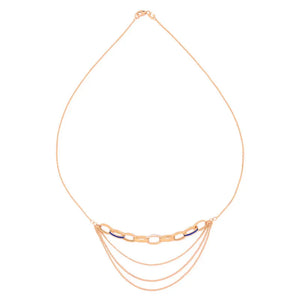 18K Gold Chain with Multiple Layers Design