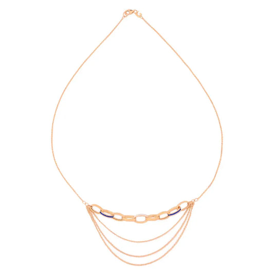 18K Gold Chain with Layers Design