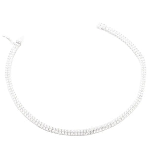 18K White Gold Bracelet with Tennis Embellished Design