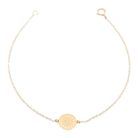 18K Bracelet with Coin Design