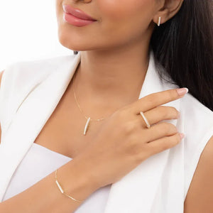 18K Gold Set Braided