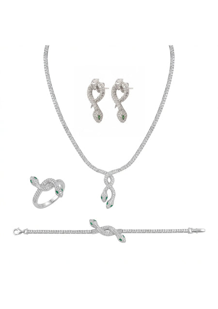 18K White Gold Savanna Set