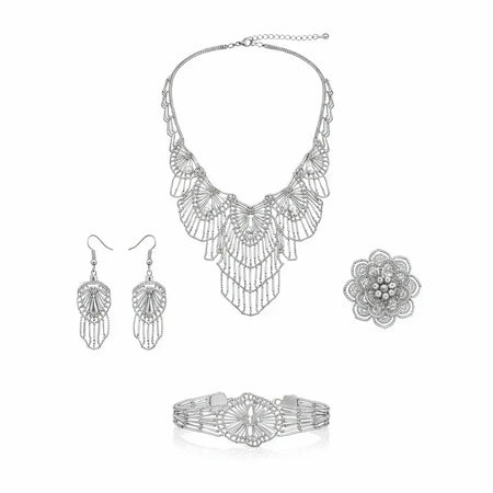 18K White Gold Luxurious Set
