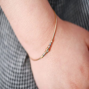 18K Gold Kids Bracelet with Circular Pendants Design In Colorful