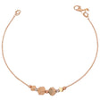 18K  Chain Bracelet with Geometric Cubes Design