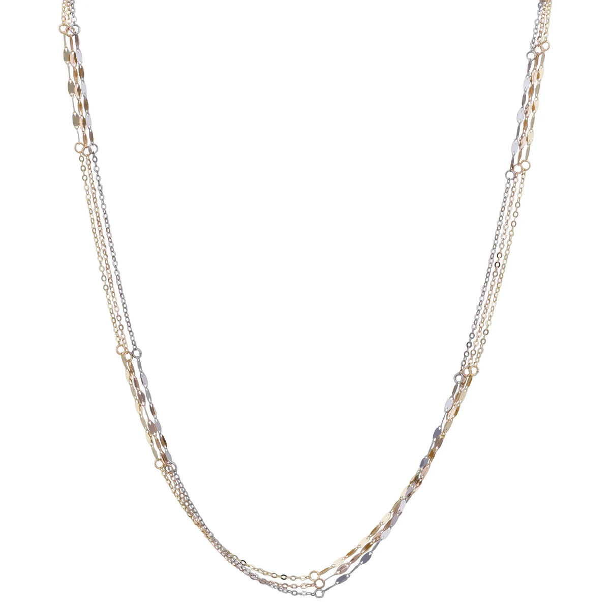18K Gold Pendant with Shiny Layers Design