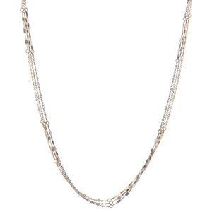 18K Gold Pendant with Shiny Layers Design