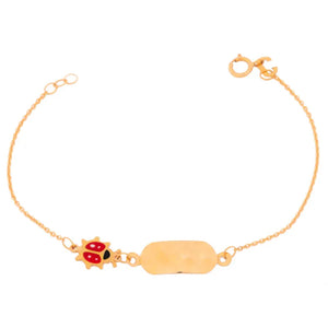 18K Gold Kids Bracelet with Lady Bee Design