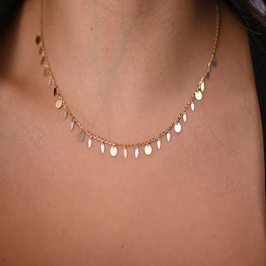 18K Gold Pendant with Intricate Small Circles Design