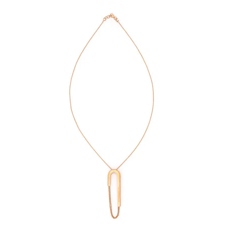 18K Gold Pendant with Decision Success Geometric Design