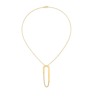 18K Gold Necklace with Geometric Design