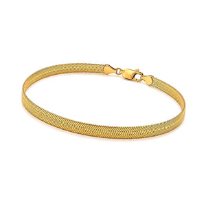 18K Gold Chain Bracelet with Slim Classic Design