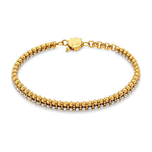 18K Gold Bracelet with Sparkle Magic Design
