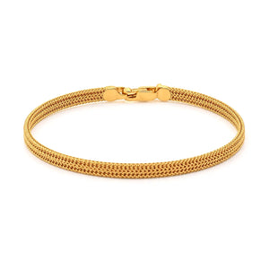 21K Gold Chain Bracelet with Delicate Design