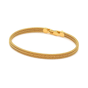 21K Gold Chain Bracelet with Delicate Design