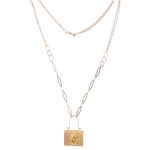 18K Gold Pendant with Bag Decorated Stones Design In Colorful